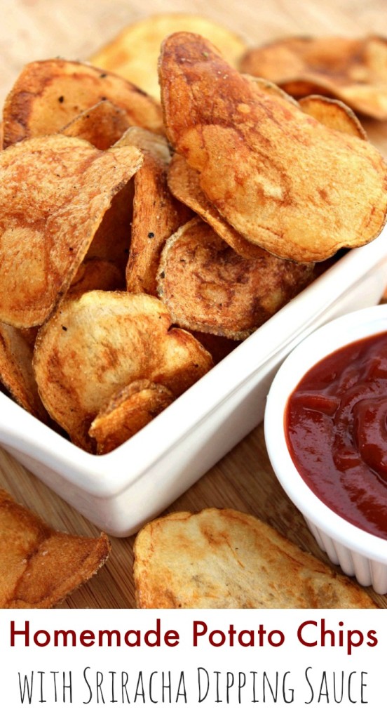 Homemade Potato Chips with Sriracha Dipping Sauce - Rick On the Rocks